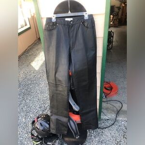 Black Leather Bagatelle pants